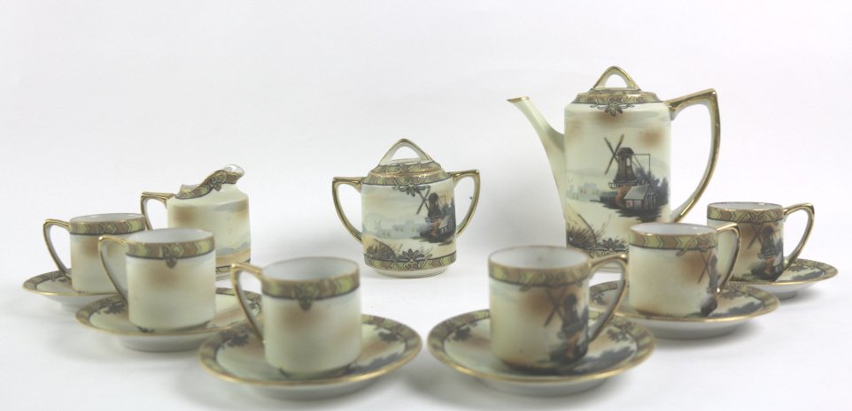 NIPPON DEMITASSE WINDMILL PATTERN SET (1 of 10)