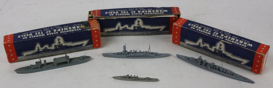 VINTAGE LEAD "WARSHIPS OF THE WORLD" GROUPING: VINTAGE LEAD "WARSHIPS OF THE WORLD" GROUPING