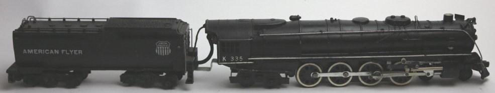 AMERICAN FLYER LINES K335 STEAM ENGINE & TENDER: AMERICAN FLYER LINES K335 STEAM ENGINE & TENDER S GUAGE