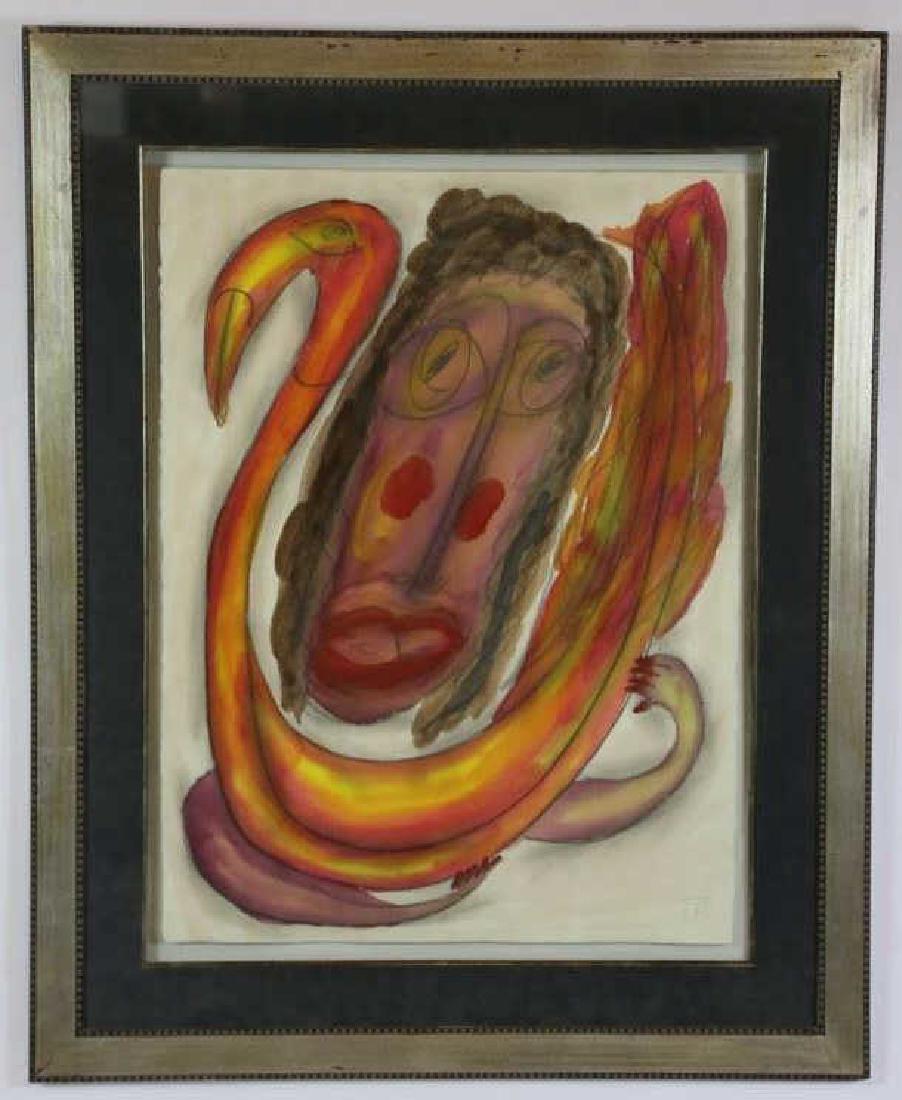 THORNTON DIAL (AMERICAN, 1928-2016) ORIGINAL: THORNTON DIAL, FRAMED, Frame: 40" x 32" Sight: 31" x 23"