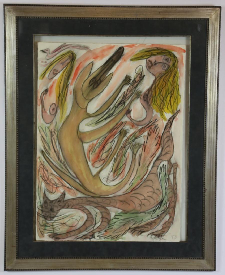 THORNTON DIAL (1928-2016) ORIGINAL: THORNTON DIAL, ORIGINAL, SIGHT: 31" X 23" FRAME: 40" X 32"