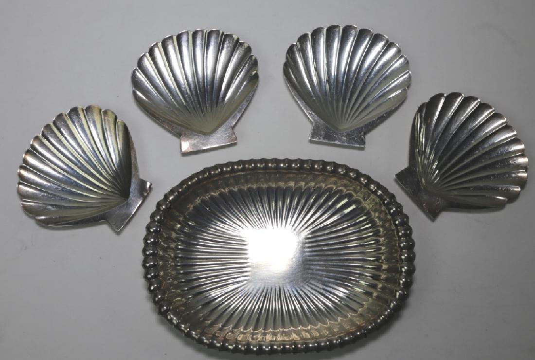 STERLING SILVER GORHAM SEASHELL & FLUTED BOWL: STERLING SILVER GORHAM SEASHELL & FLUTED BOWL 7.5OZ