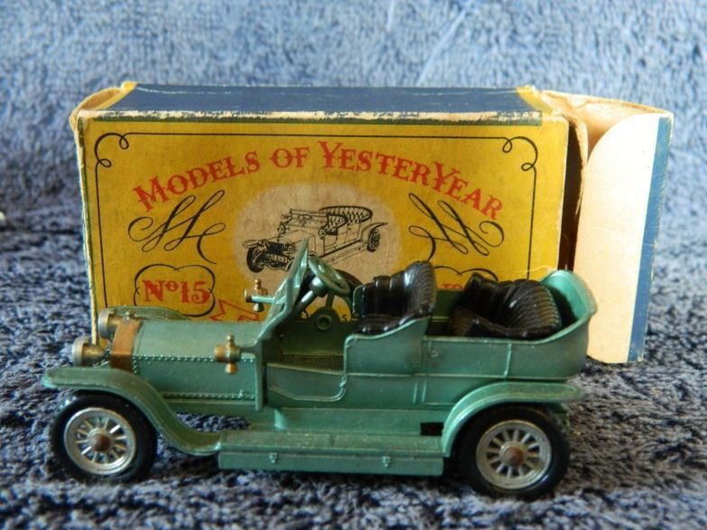 Models of Yesteryear by Lesney No 15 Rolls Royce Sil: Models of Yesteryear by Lesney No 15 Rolls Royce Silver Ghost scale 55:1 mint, boxed
