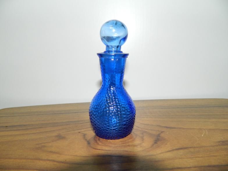 Blue perfume bottle: Blue perfume bottle