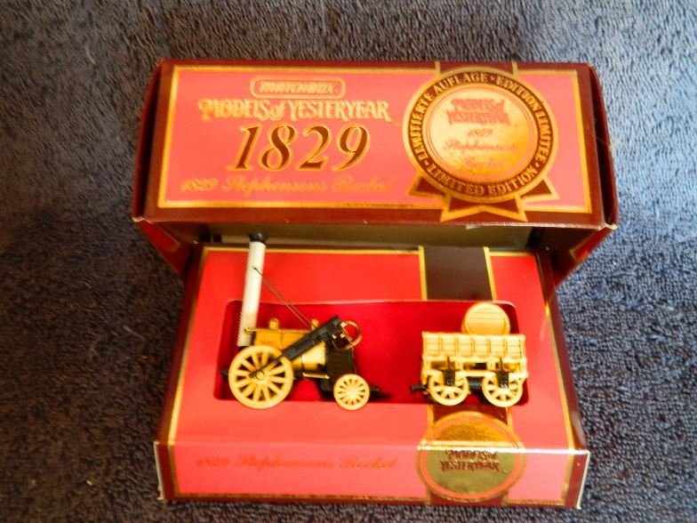 Matchbox Models of Yesteryear 1829 Stephenson's Rocket : Matchbox Models of Yesteryear 1829 Stephenson's Rocket boxed