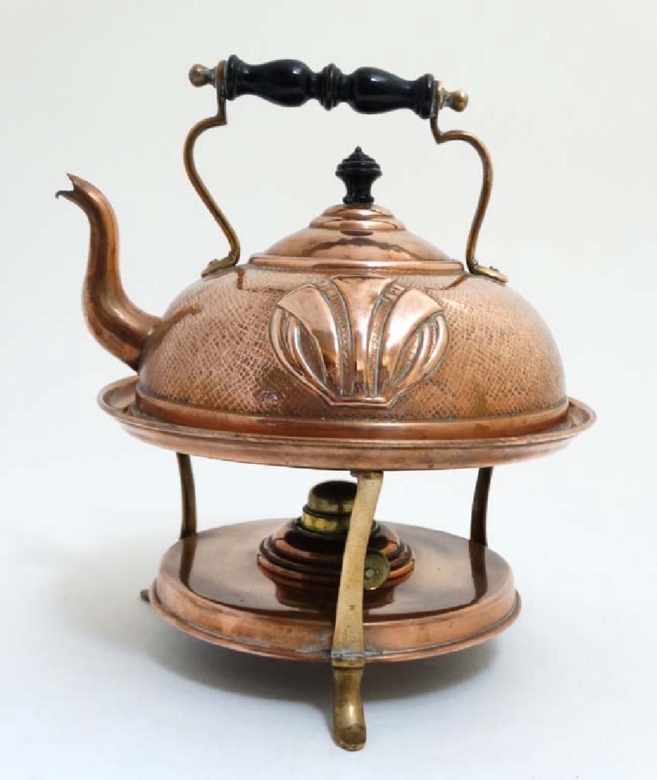 Arts and Crafts : Art Nouveau : a copper spirit kettle (1 of 4)
