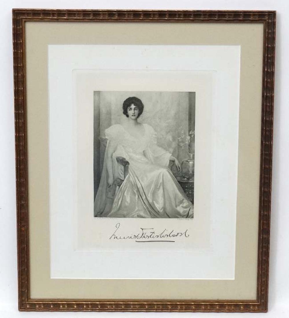 After William Blake Richmond (1842 - 1921), Heliograph: After William Blake Richmond (1842 - 1921), Heliograph portrait by Frederick John Jenkins (1872 - 1929), Society beauty Muriel Thetis Wilson (1875 - 1964) who was romantically linked to Winston Church