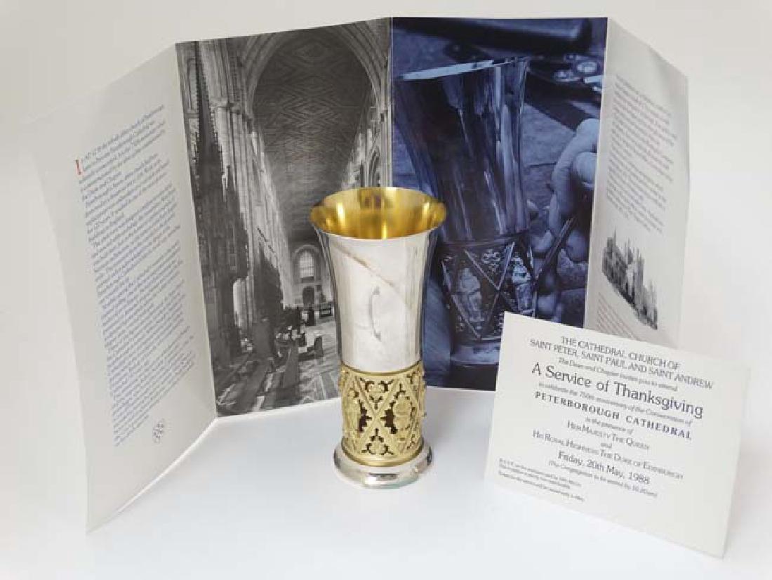 An Elizabeth II hallmarked silver and silver gilt (1 of 6)