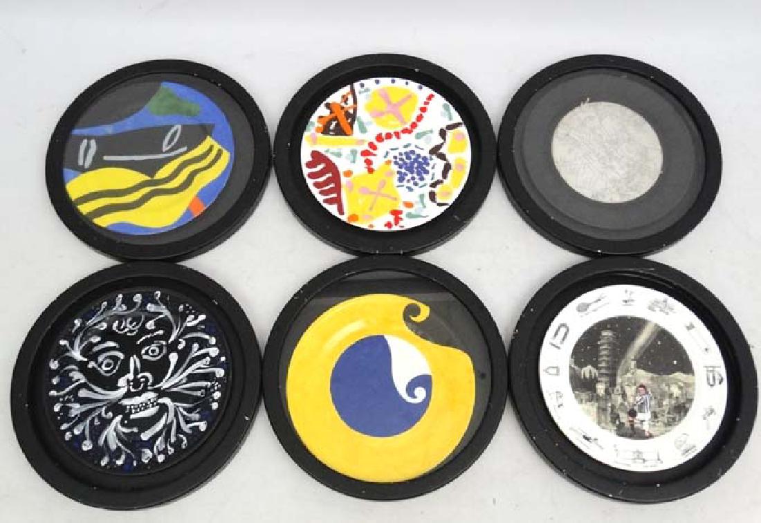 * Wedgwood for The National Art Collection, Limited: * Wedgwood for The National Art Collection, Limited edition (500) set of 6 designs, John Piper - ' The Green Man ', Peter Blake - ' Demonstrations ', Patrick Heron - ' Garden Plate 1991', Bruce Mclean