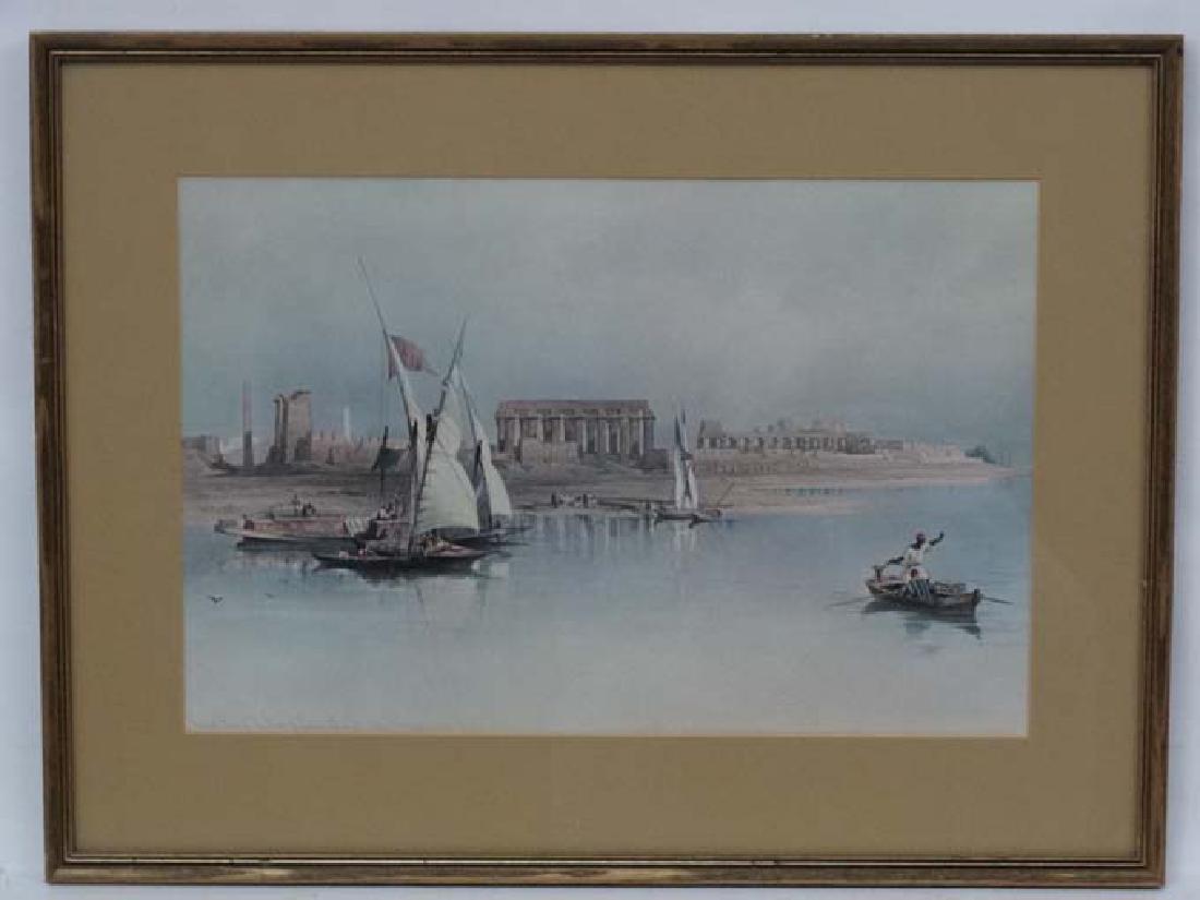 After David Roberts 1838, Reprint coloured lithograph , (1 of 8)