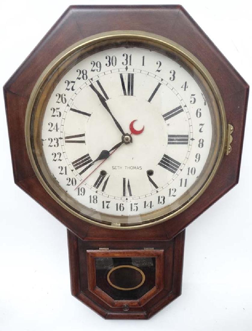 Unusual American 24 hr Drop Dial Clock : a ''Seth (1 of 10)