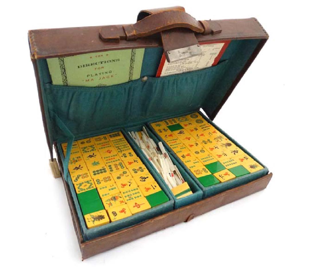 Toys: A c1930s Chinese MahJong / Mah-jongg set in (1 of 9)