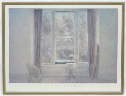 * After David Tindle for Fischer Fine Art, Print: * After David Tindle for Fischer Fine Art, Print poster, ' Open Window '. 23 1/2 x 31 1/4'' Please note this lot may be subject to Artists re-sale rights. (ARR).