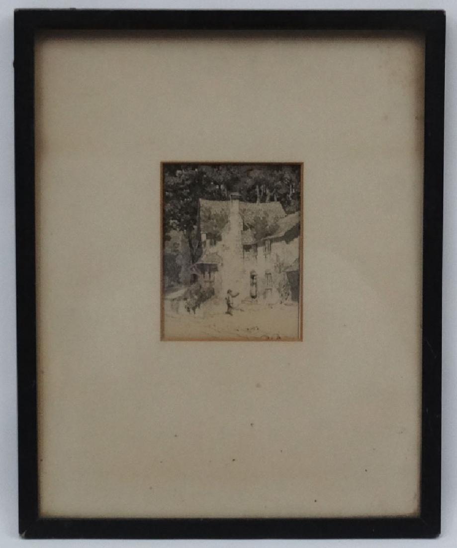 Frederick Landseer Griggs ( 1876-1936 ) Arts and: Frederick Landseer Griggs ( 1876-1936 ) Arts and Crafts, Etching, Cottage at New Radnor.
