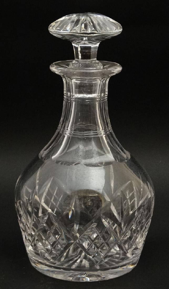 A Stuart Crystal cut glass decanter and stopper. Marked (1 of 4)