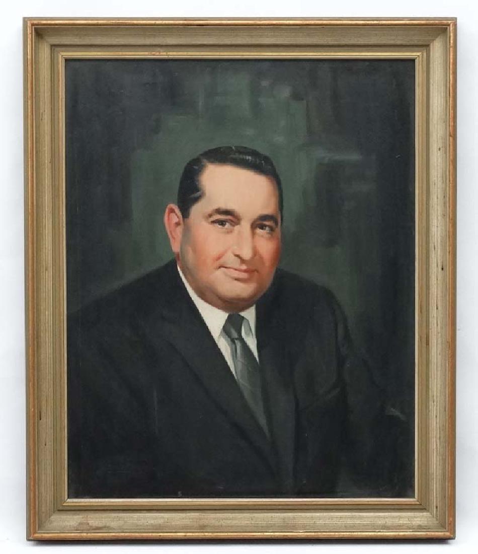 Peter A Dacison 1965, Oil on canvas, Portrait of a man: Peter A Dacison 1965, Oil on canvas, Portrait of a man in a suit, Signed lower left. 25 x 19 3/4''