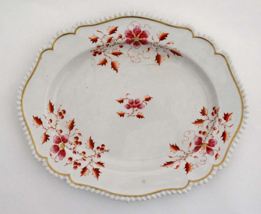 An 1813-1840 Worcester Flight, Barr & Barr meat plate , (1 of 4)