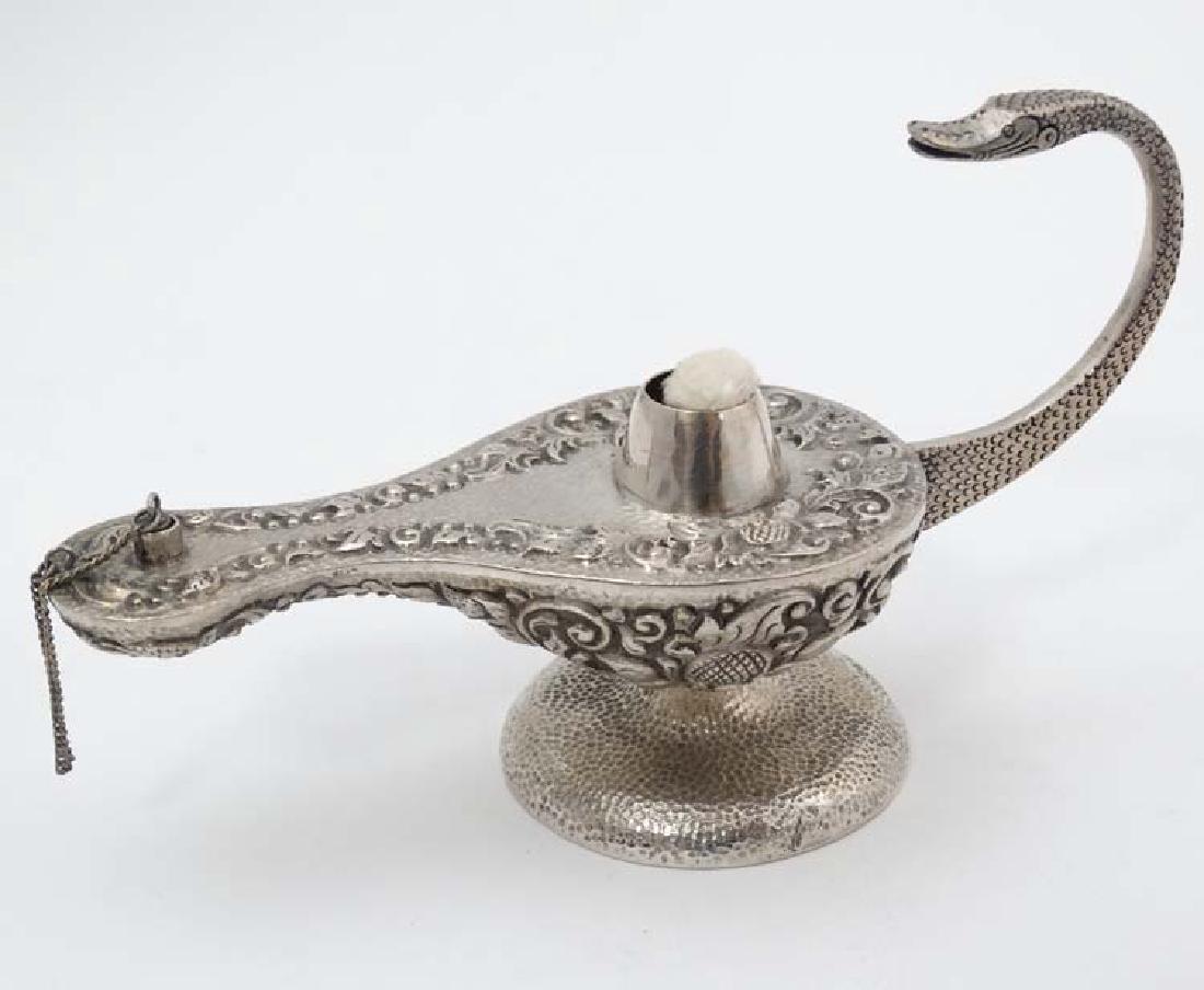 A Continental . 800 silver table lighter / cigar (1 of 6)