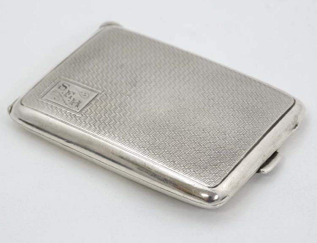 An Art Deco silver matchbook cover / vesta case with (1 of 7)