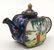 A Chinese cloisonné miniature teapot with hand painted - 4