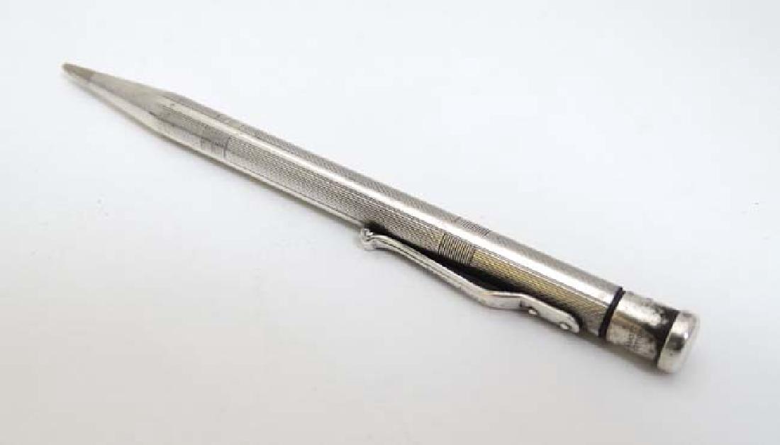 A silver plate Yard - O - Led pencil with engine turned (1 of 5)