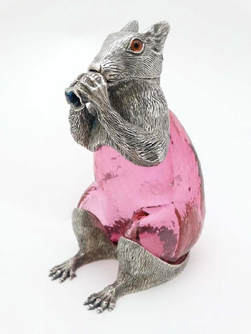 A 21stC novelty cranberry glass noggin / water / small (1 of 9)