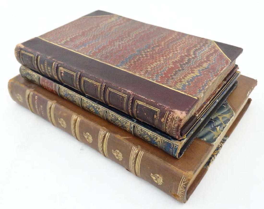 Books: Three first edition books including: Charles: Books: Three first edition books including: Charles Dickens - 1st edition 'the haunted man and the ghost's bargain; a fancy for Christmas' Hard copy with dark red Moroccan binding, gilt decoration, gi