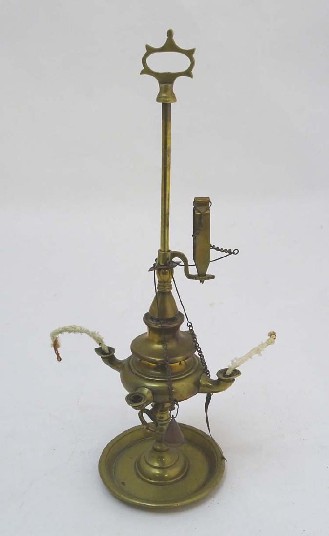 Arabic Oil Lamp a cast brass classical style oil lamp