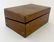 A 19thC walnut and brass writing slope / lap desk - 4