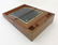 A 19thC walnut and brass writing slope / lap desk - 5