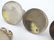 A set of 6 silver plate table place card settings / - 2