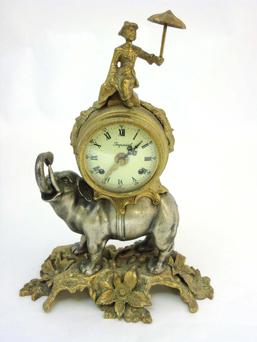 Elephant Clock an Italian Brevettato brass & bronze Jun 29, 2018