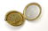 A silver powder compact with yellow guilloche enamel - 7