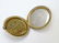 A silver powder compact with yellow guilloche enamel - 8