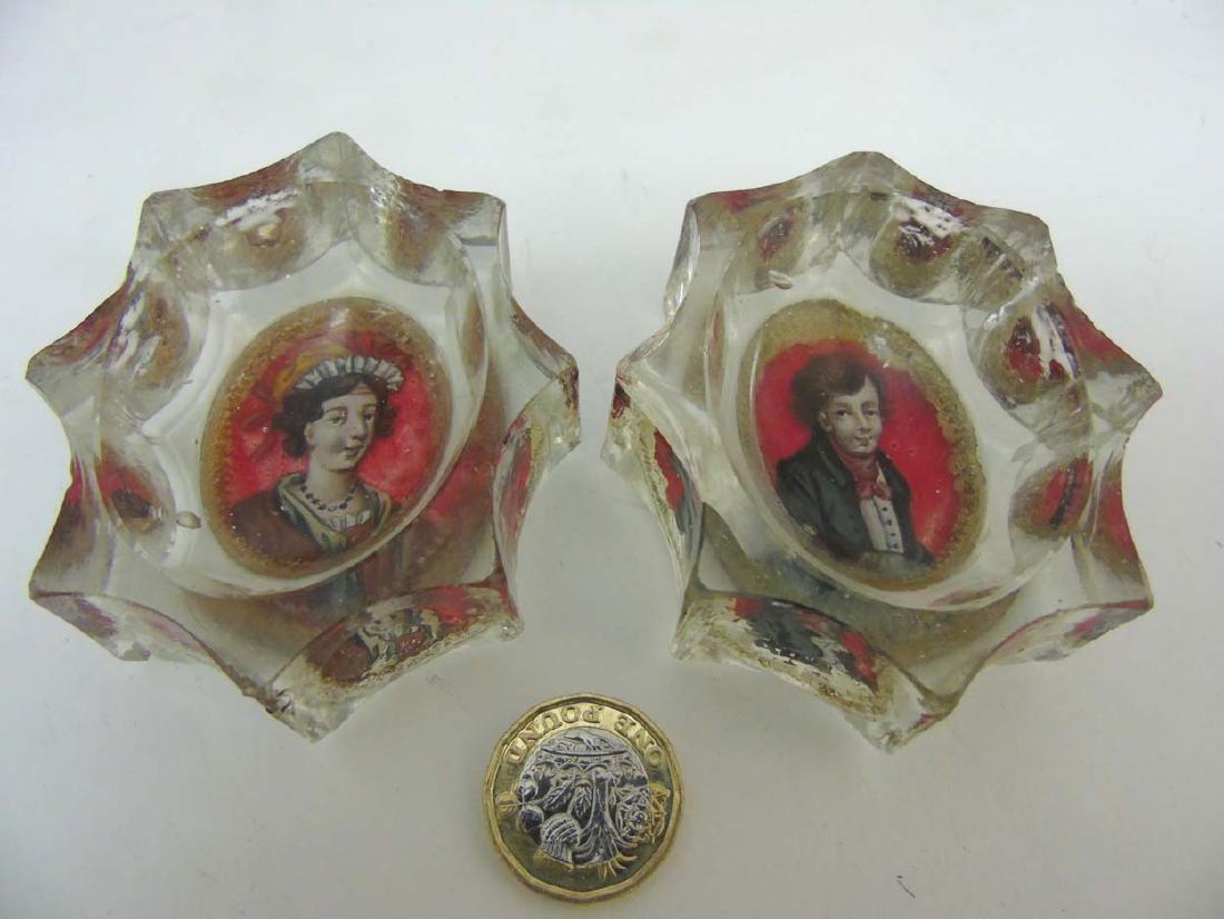 Georgian Glass : a pair of early 19 thC Bohemian glass (1 of 4)