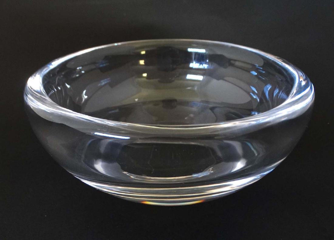 Scandinavian Retro Art Glass : A clear glass bowl by: Scandinavian Retro Art Glass : A clear glass bowl by Hov Man Torp of Sweden. 6'' diameter