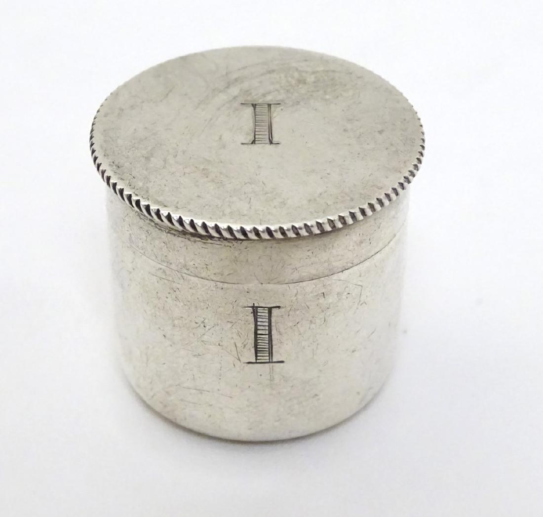 Ecclesiastical Silver :  A silver pyx box of domed form (1 of 6)
