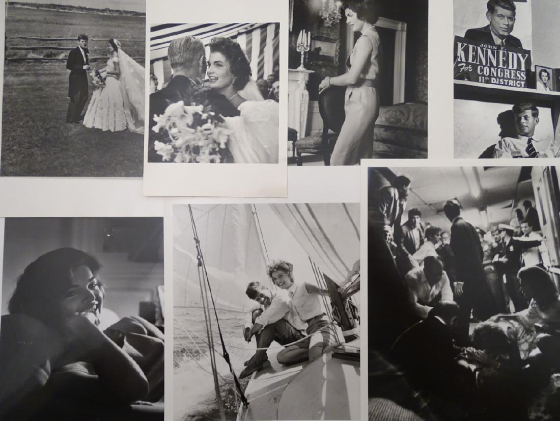 Gordon Parks Photograph Album (from): JFK and Jackie -: Gordon Parks Photograph Album (from) : JFK and Jackie - John G Kennedy and Jackie on their Wedding Day 1953 ( monogramed verso and attributed to Hyman ''Hy'' Peskin) ,JFK and Jackie Yachting 1953 ( at