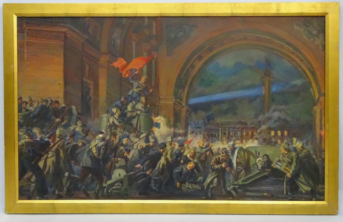 Взятие зимнего дворца большевиками