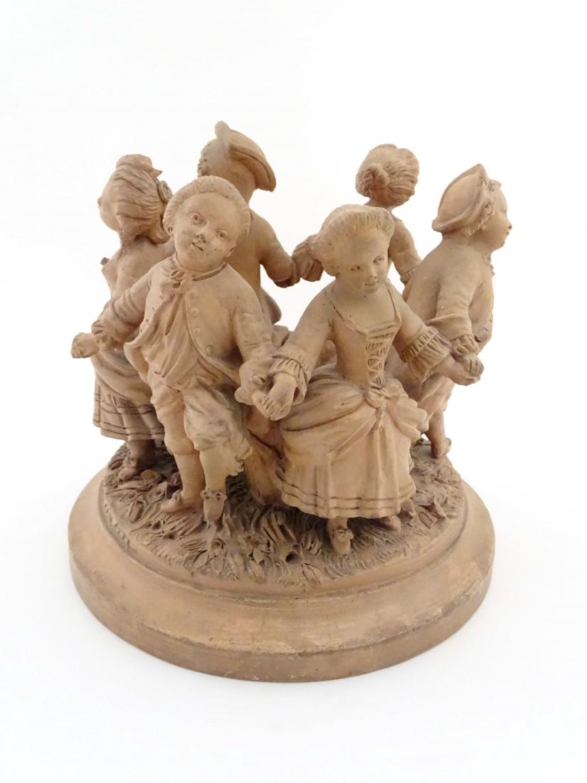 An E. Aaron c.1900 terracotta sculpture of French (1 of 7)