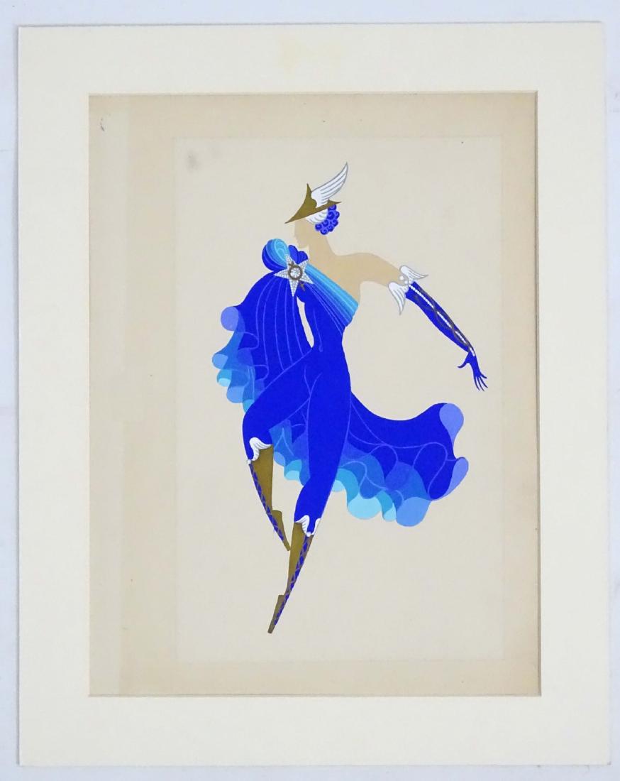 Erté (1892 - 1990) Gouache on paper Male theatrical (1 of 2)