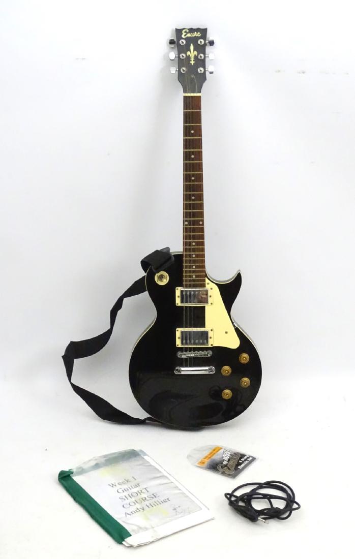 Musical Instruments: An Encore 'E99 BLK' solidbody (1 of 15)
