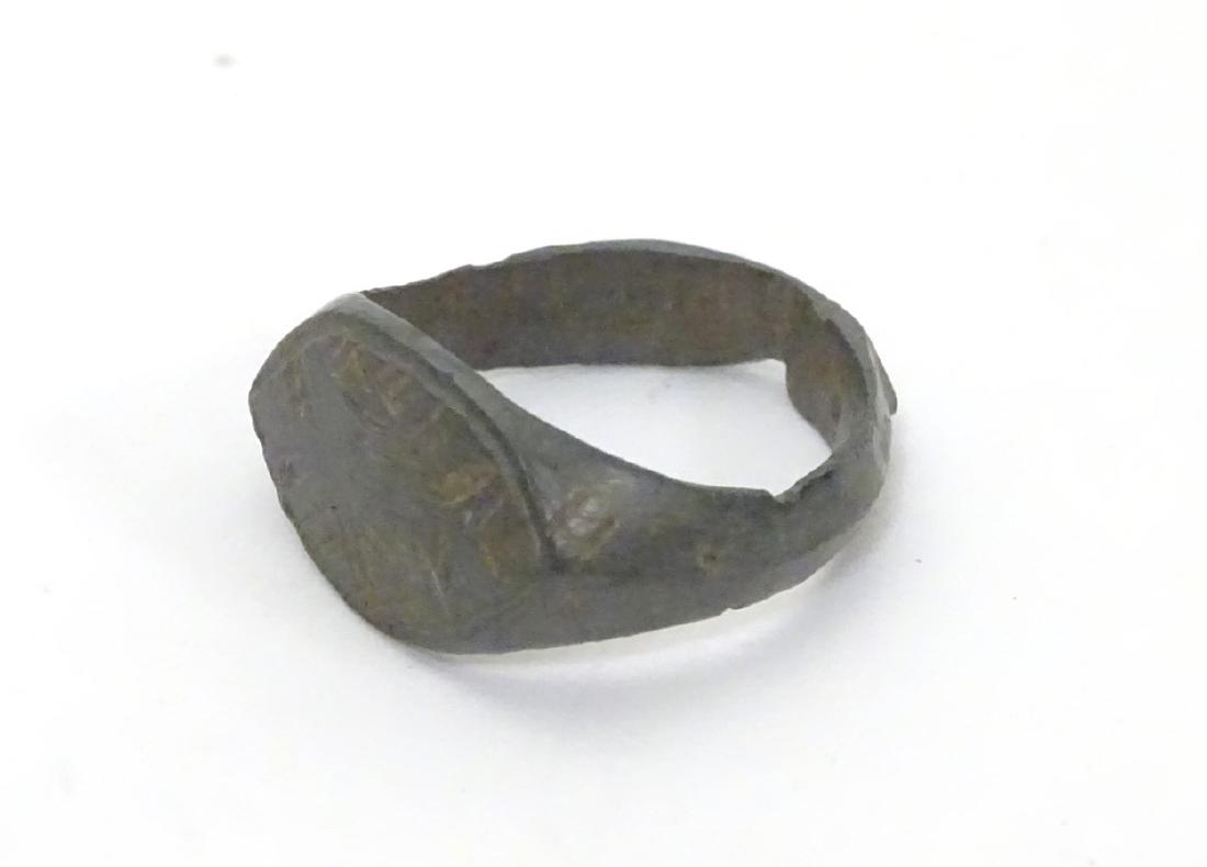 An Antique bronze ring reputed to be from the Roman: An Antique bronze ring reputed to be from the Roman period