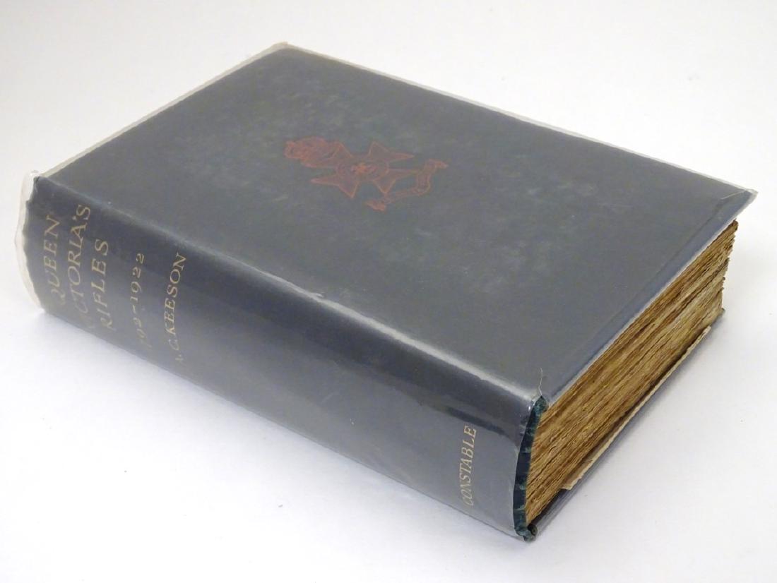 Book, Militaria: 'The History & Records of Queen: Book, Militaria: 'The History & Records of Queen Victoria's Rifles 1792-1922', (compiled by)C. A. Cuthbert Keeson (pub. Constable & Company Limited 1923, first ed.) Numerous fold-out maps.