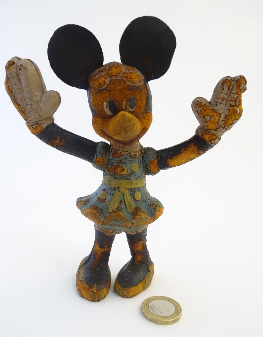 Disneyana: A late 20thC 'Bendy' Minnie Mouse: Disneyana: A late 20thC 'Bendy' Minnie Mouse collectable figurine. Approx. 6 1/4'' high.