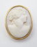 A Victorian shell carved cameo brooch depicting the
