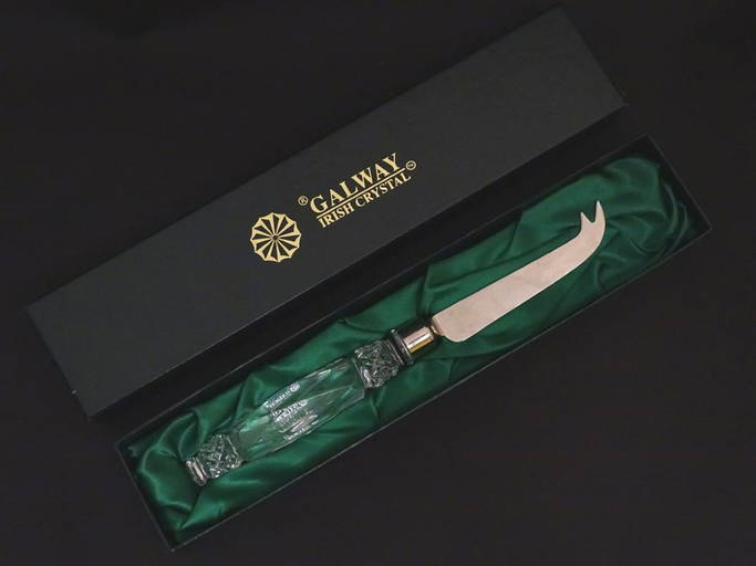 Galway Irish Lead Crystal A Boxed Irish Cheese Knife,