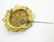 A gilt metal brooch set with moonstone turquoise and - 2