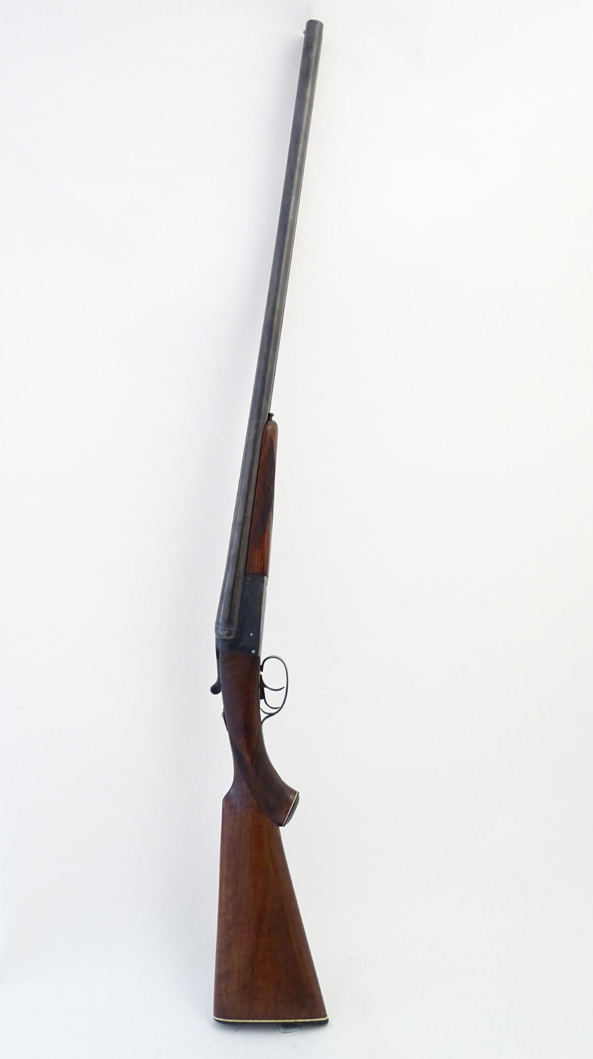 Shotgun: a Pedro Gorosabel 'Hunter' 12 bore side by: Shotgun: a Pedro Gorosabel 'Hunter' 12 bore side by side boxlock non ejector, 28'' barrels with 2 3/4'' chambers and raised, flat rib. The action with double triggers, cross bolt, disc-set firing pins