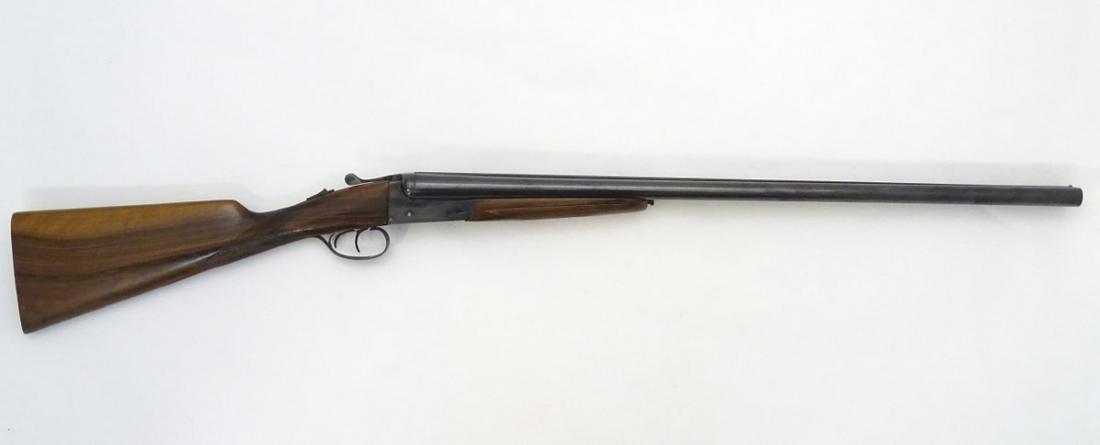 Shotgun: a Zabala 'The Basque' 12 bore side by side: Shotgun: a Zabala 'The Basque' 12 bore side by side boxlock non ejector, 27 1/2'' barrels with raised flat rib and 2 3/4'' chambers, figured walnut straight hand stock with 14 1/4'' LOP, Blacked actio